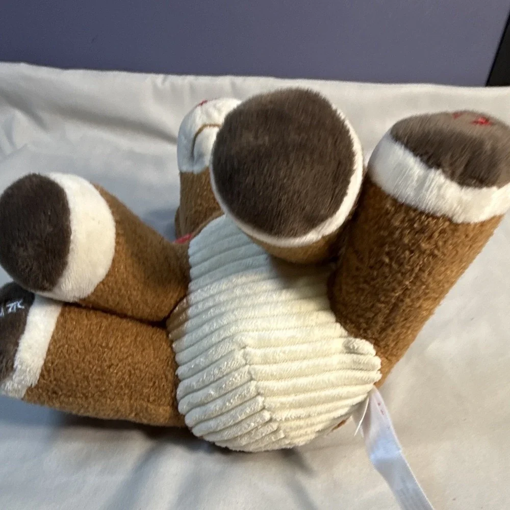 Vtg Rudolph the Red-Nosed Reindeer Plush Animal Musical Baby's 1st Christmas